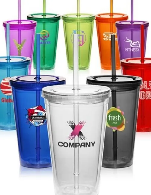 Custom branded acrylic tumbler