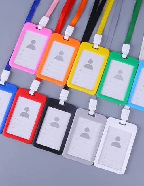 Custom branded badge holder