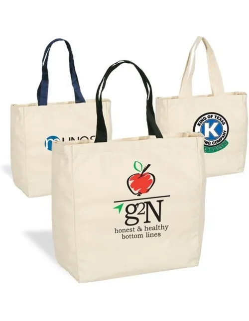 Custom branded canvas tote