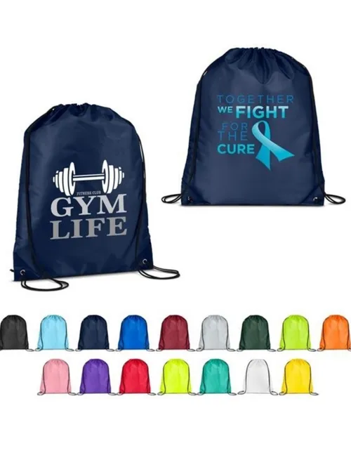 Custom branded cinch bag