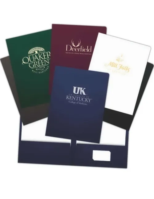 Custom branded presentation folder