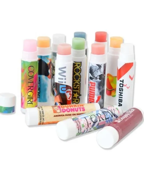 Custom branded lip balm tube