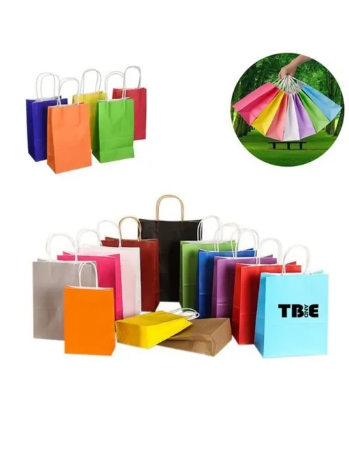 Custom branded paper gift bag