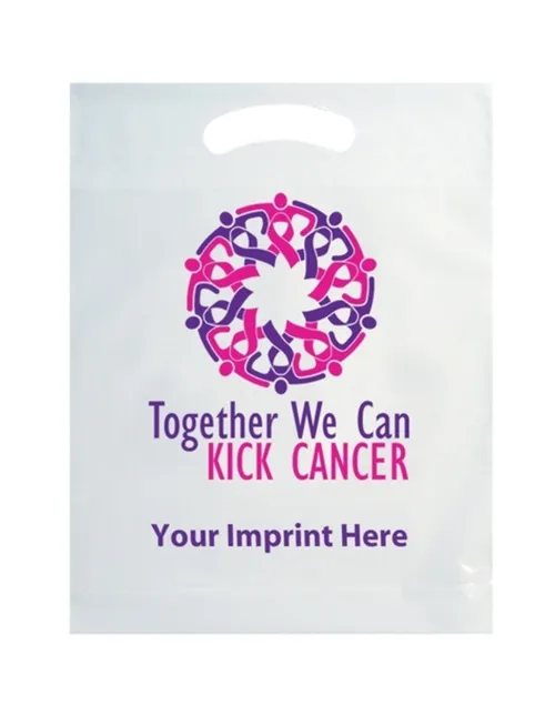 Custom branded reusable plastic bag