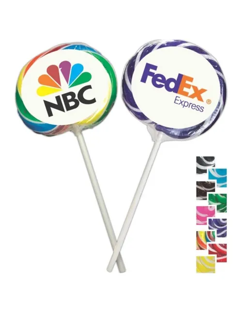 Custom branded lollipops