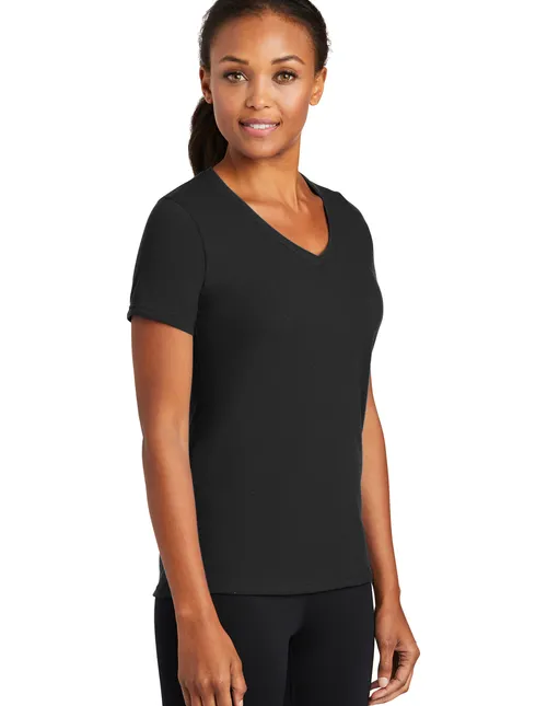 Custom branded v-neck t-shirt